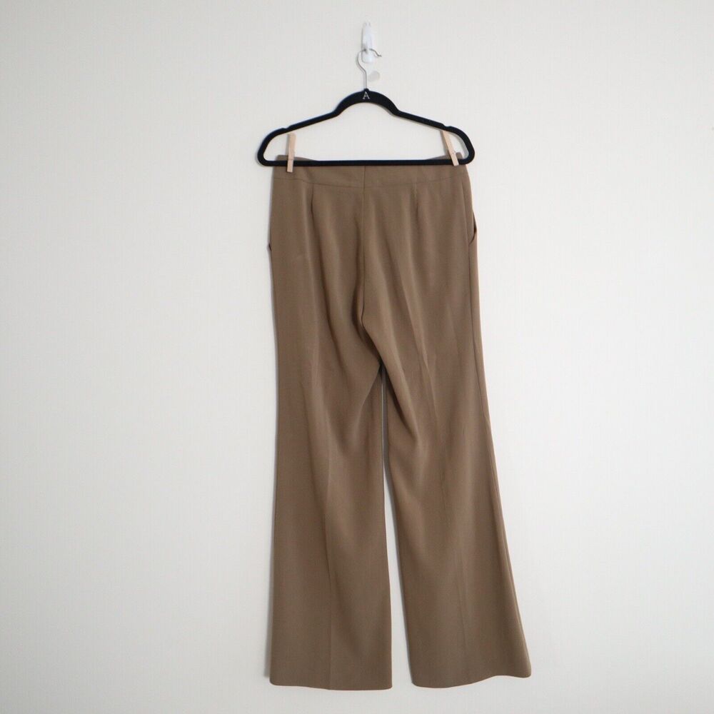 Escada Size 36 US S Talisa Trouser 'Antique Gold' Tan Wide Leg Pants - Picture 7 of 10
